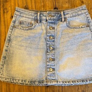 American Eagle Outfitters Light Blue Denim Skirt